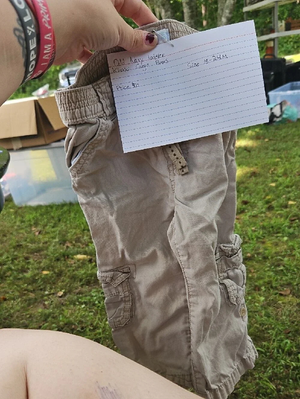 Old Navy Beige Cargo Pants for Kids